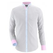 Envogue Apparel Light Grey Casual Shirt With Pink 